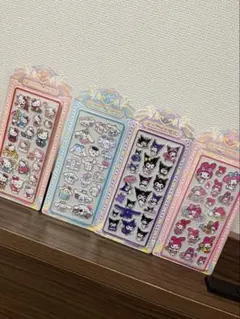 立体シール　ぷっくりシール ぷくぷくシール シール　４枚セット