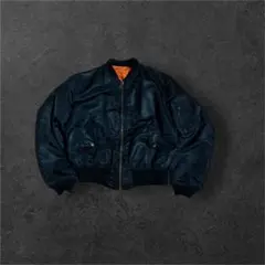 80s MADE in USA ALPHA MA-1フライトジャケット 短丈