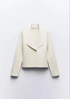 完売ZARA フィットニットカーディガン