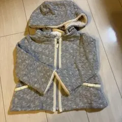 組曲　グレー フード付きパーカー アウター