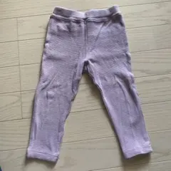 プティマイン 薄紫色 ストライプ レギンス 90cmのサムネイル