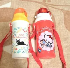 水筒　2点セット　ハローキティ　ジジ　直のみ　プラスチック　まとめ売り