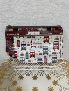 ♡海外で購入♡ポーチ2色セット♡ロンドンバス♡化粧品ポーチ♡小物入れ♡インポート
