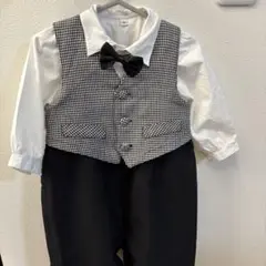 シャツ、カバーオール、リボン3点◎男の子　セレモニースーツ