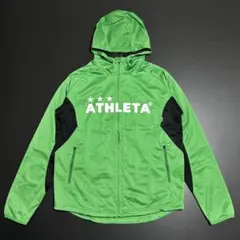 極美品 ATHLETA フードジャケット 裏メッシュ 撥水 ストレッチ メンズL