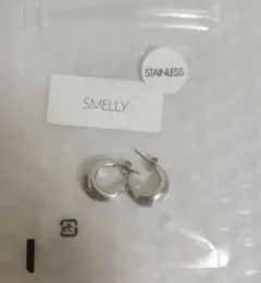 アーバンリサーチ　SMELLY ドロップフープピアス ステンレスポスト