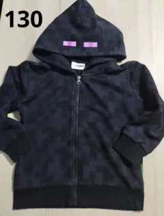 130cm　マイクラ　エンダーマン　パーカー　薄手