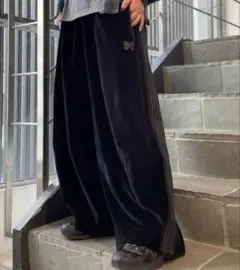 needles LHP 別注 25aw ベロア トラックジャケット ブラック M - メルカリ