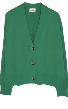 mao made　Vネック カーディガン コットンブレン　キナリノモールド