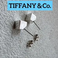 TIFFANY ティファニーピアス キューブ SV925 スクエア ブロック - メルカリ