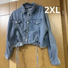 ショート丈　薄手　デニムジャケット