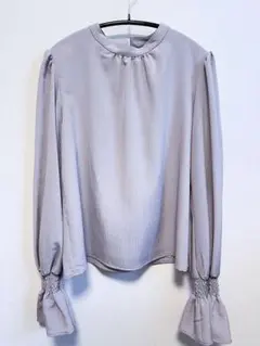 美品♥プロポーションボディドレッシング♥長袖フリルブラウス