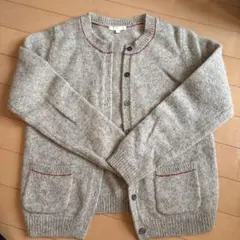 studio clip ウール100% グレー カーディガン Mサイズ