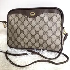 【美品】GUCCI PVC レザー ショルダーバッグ PVC スプリーム GG