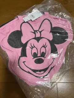 wcj フェイスデザイン　トートバッグ　ピンク　若槻千夏　ディズニー 🌈🐭❤️new collection❤️🐭🌈 横長トートバッグ‼︎ Bigスウェット