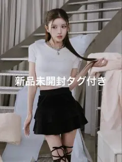 Darich ロゴビジューエンジェルモチーフTシャツ ホワイト