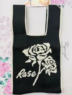 【新品未使用】マルシェバッグ★ニット素材