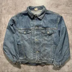 80s〜90s ユーロ　デニムトラッカージャケット　短丈　Gジャン　ボックス