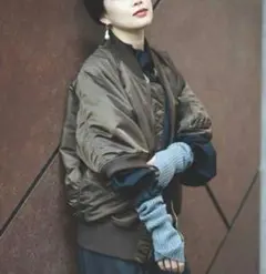 美品ALPHA　JOURNALSTANDARD 別注 リバーシブル　半袖MA-1