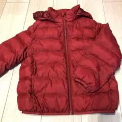 ユニクロ☆中綿アウター☆赤☆フード付き☆120