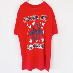 マーベル キャラクター クルーネック 半袖 Tシャツ デッドプール M 赤のサムネイル