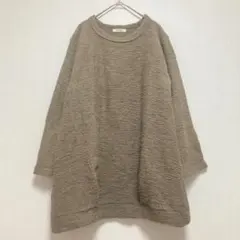 【ハートマーケット】長袖ニットセーター ブラウン レディース トップス 秋冬