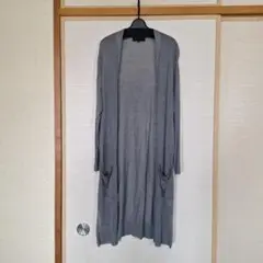 UNTITLED グレー ロングカーディガン