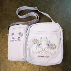 ANNASUI MINI パープル キャット フラワー ショルダーバッグのサムネイル