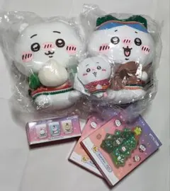 ちいかわ　エニマイくじ　ぬいぐるみ　ハチワレ　ウッドツリー　キャンドル