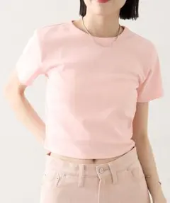 【新品タグ付き】mystic ミスティック カラーチビTシャツ ピンクのサムネイル