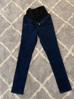 マタニティ デニムパンツ スパッツ コンビ