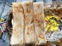 №.SN37 錆染め 裂き布リボン ジャンクジャーナル