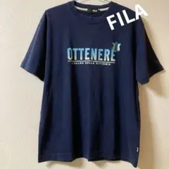 FILA Tシャツ　半袖　紺　古着