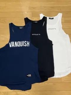 【3枚セット】VANQUISH fitness タンクトップ　Mサイズ