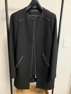⭐️お値下げ⭐️ZARA ノーカラーコート　黒　S size