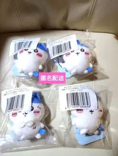 ちいかわ ハチワレだらけくじ E賞 ぬいぐるみバッジ 4種セットのサムネイル