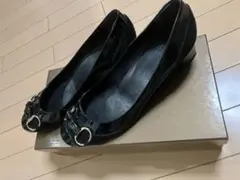 38.5 GUCCI　グッチ　ホースビット　バンブー　黒　異素材　25.5cmのサムネイル