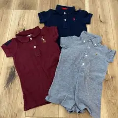 Ralph Lauren ポロ　ロンパース3点セット　6M