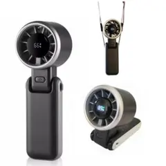 充電式ハンディ扇風機 LED表示 3600mAh 9.6時間