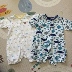 ロンパース 2点セット 50〜60cm ミキハウス