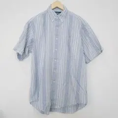 ポロラルフローレン　半袖シャツ　ストライプ　M　ボタンダウン