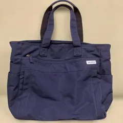 アネログランデ　2WAYトートバッグ（ショルダーストラップ付属） ネイビー 美品