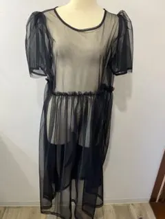 SHEIN Dazy シースルーブラックワンピース XL