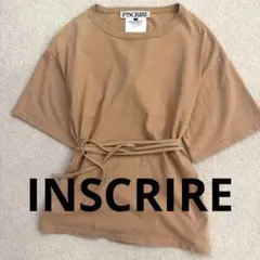匿名配送】INSCRIRE オーバーサイズエプロンTシャツ（アンスクリア