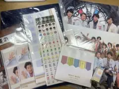 り*か様 嵐 ワクワク学校 おみくじキーホルダー クリアファイル シール 絆創膏