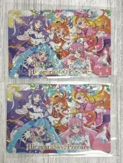 映画　プリキュア　キラキラカードグミ　ひろがるスカイ！プリキュア集合　2枚