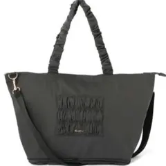 クラシックフラワー 2WAYキャリーオン トート ダークグレー　未使用新品