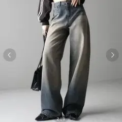 me+em select デニムパンツ ストレート Mサイズのサムネイル
