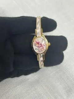 ANDRE MOUCHE 腕時計 スイス製 花柄 Yahoo!オークション - ANDRE MOUCHE アンドレ ムッシュ 花柄 2針