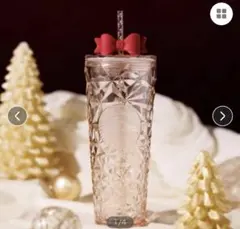 スターバックス ★ホリデー2025 コールドカップタンブラーリボン 710ml